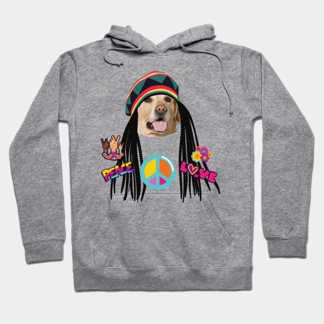 Hippie Jamaica Dog Hoodie by O.M design